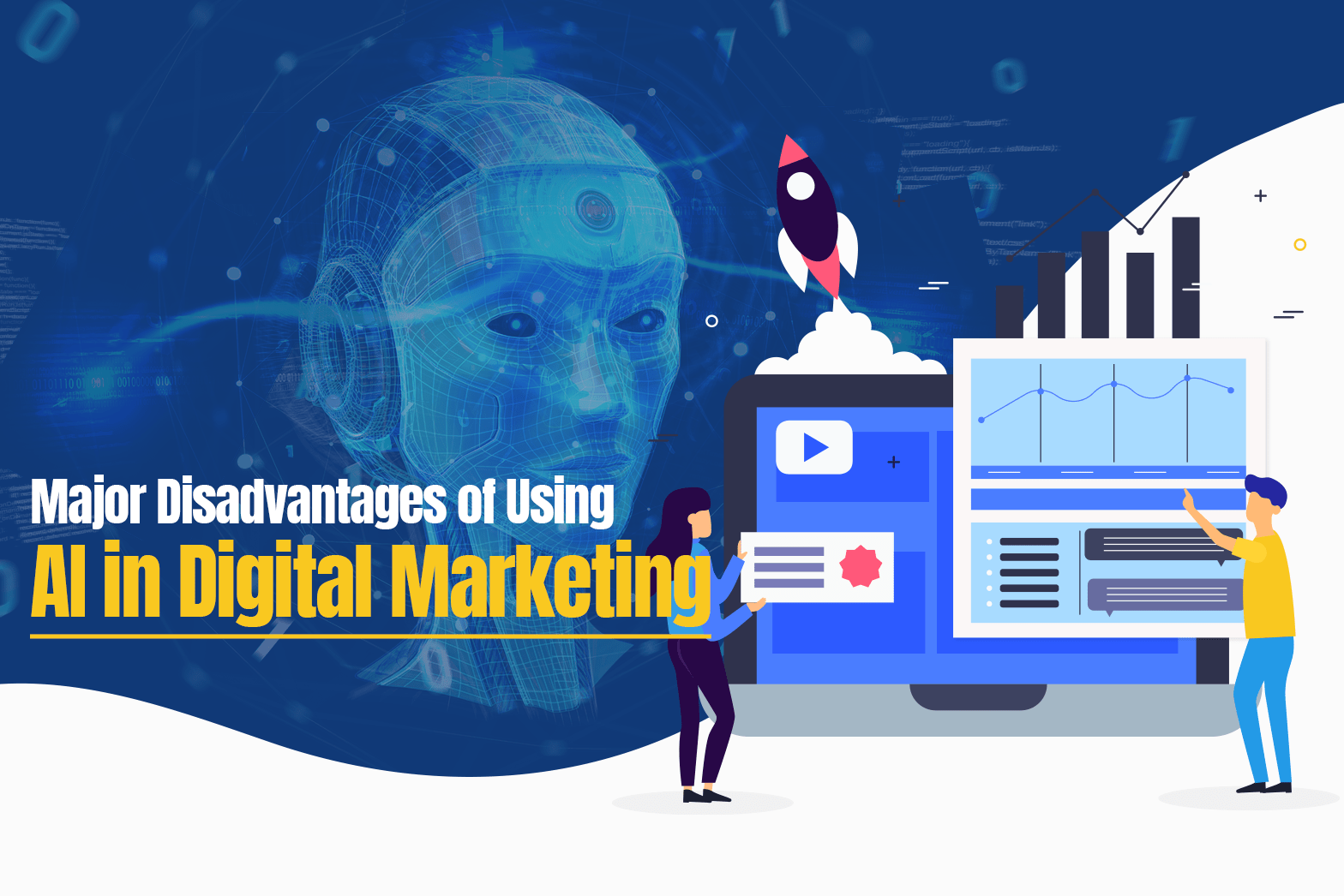 Major Disadvantages of Using AI in Digital Marketing